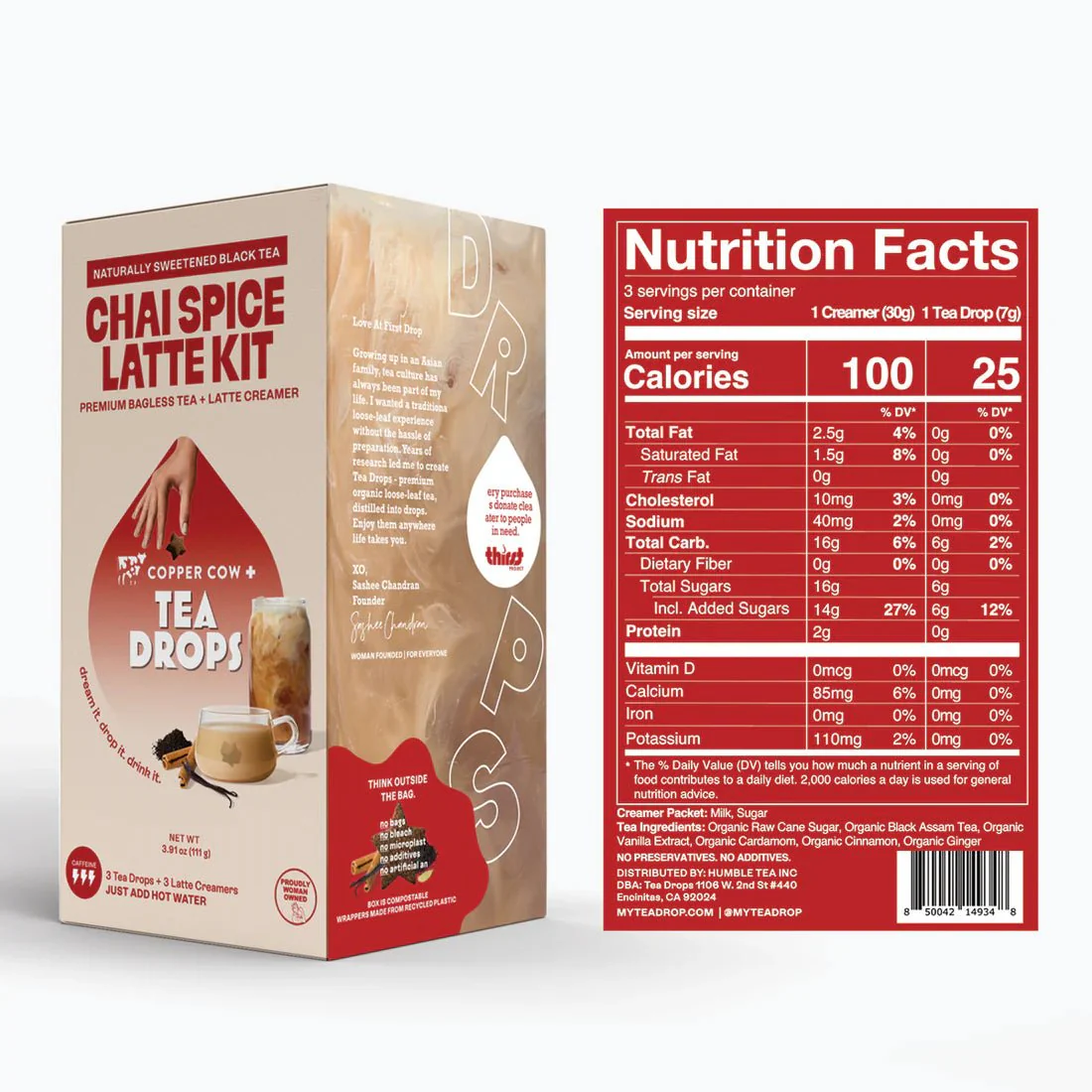 Chai Spice Tea Drops® Latte Kit – Bold, Spiced & Creamy! - Image 3