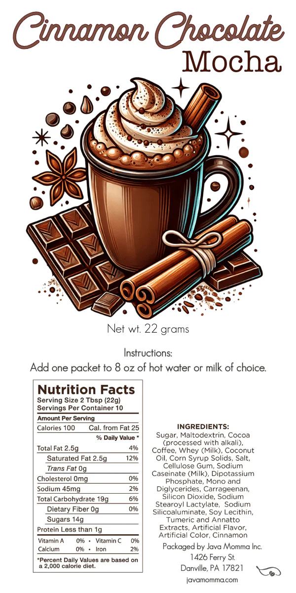 Cinnamon Chocolate Mocha Drink Mix - Image 3