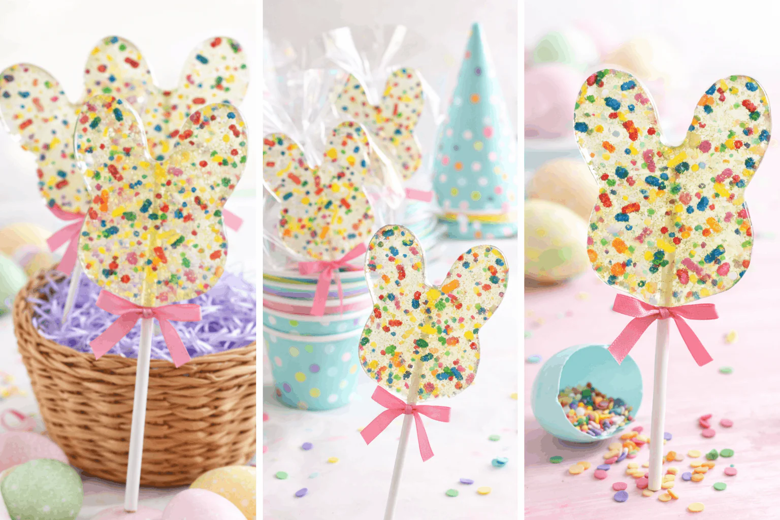 Funfetti Bunny Face Lollipops - Image 3