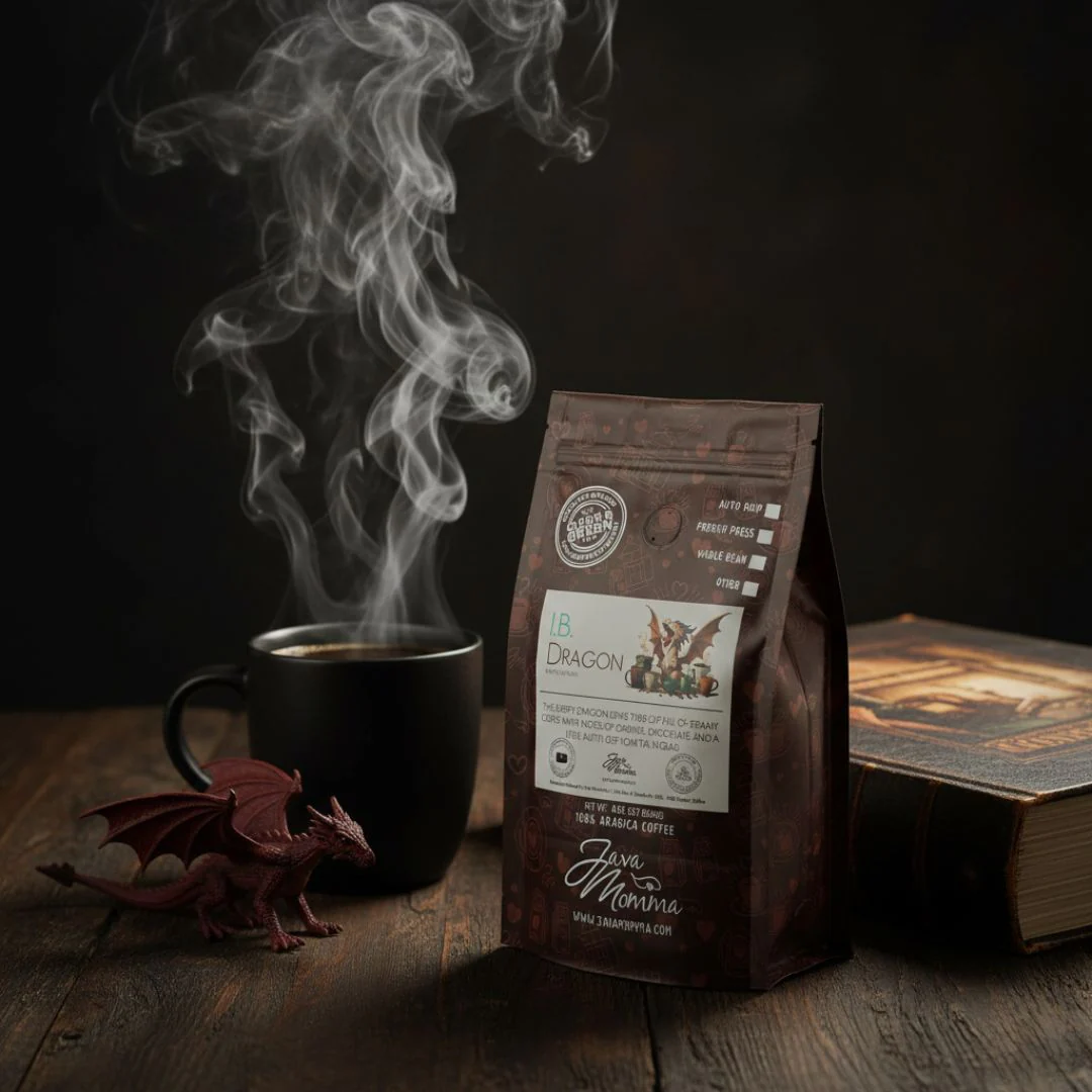 I.B. Dragon Dark Roast Coffee | Single-Origin Brazil | Air-Roasted - Image 3
