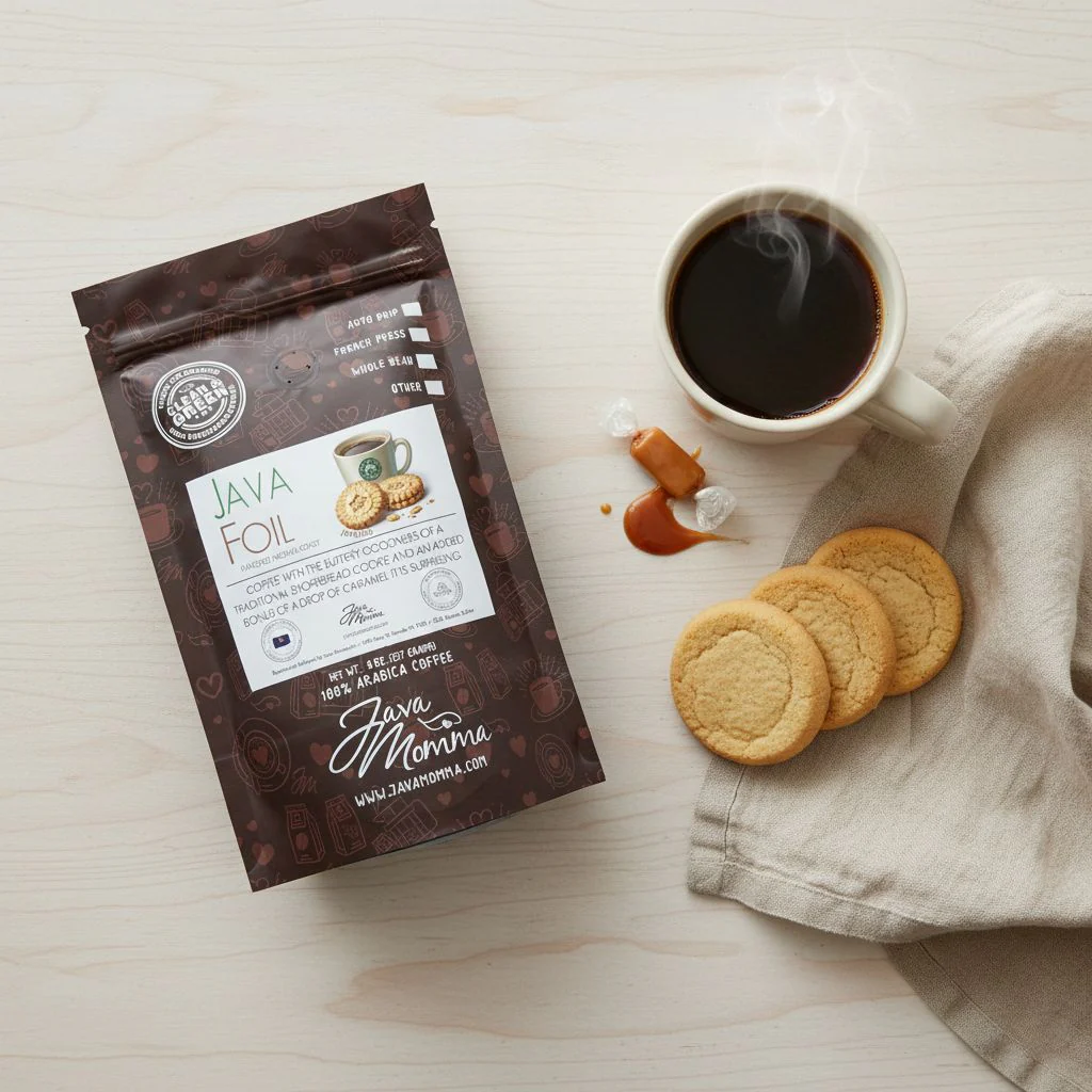 Java Foil Coffee | Shortbread Cookie Flavor | Java Momma - Image 3