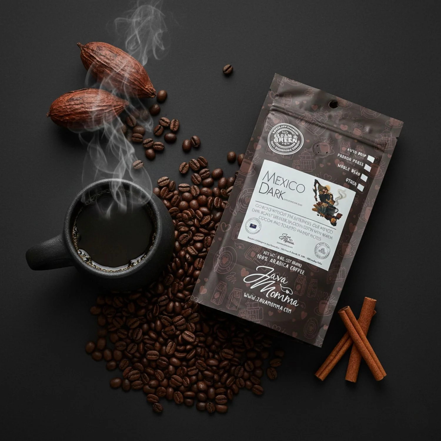 Mexico Dark Roast Coffee | Bold, Smooth, Cocoa-Rich | Java Momma - Image 4