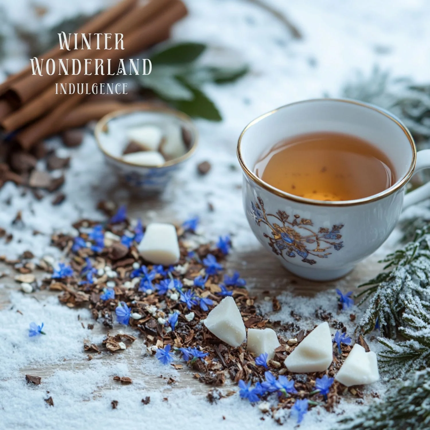 Winter Wonderland Indulgence Tea | Caffeine-Free White Chocolate Mint Blend - Image 4
