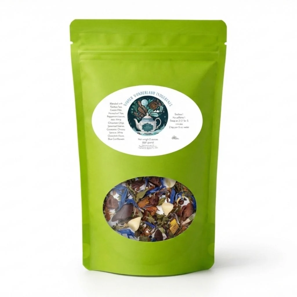 Winter Wonderland Indulgence Tea | Caffeine-Free White Chocolate Mint Blend - Image 7
